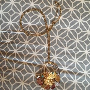 Gold Long Accent Necklace